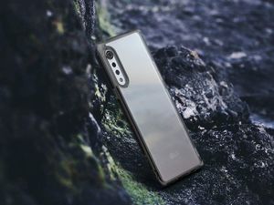 Ringke Etui ochronne obudowa Ringke Fusion do LG Velvet Smoke Black + Szkło Mocolo 3D UV uniwersalny 5