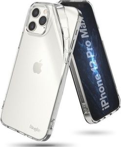 Ringke Etui obudowa Ringke Air do Apple iPhone 12 Pro Max 6.7 Clear + Szkło Alogy uniwersalny 2