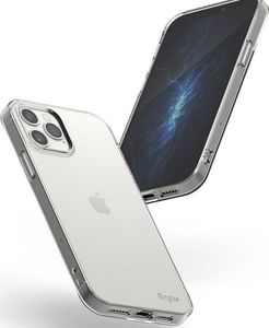 Ringke Etui obudowa Ringke Air do Apple iPhone 12 Pro Max 6.7 Clear + Szkło Alogy uniwersalny 5