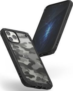 Ringke Etui Ringke Fusion X do Apple iPhone 12 Pro Max 6.7 Camo (Moro) Black + Szkło Alogy uniwersalny 4