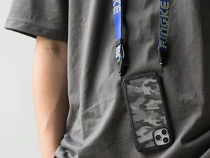 Ringke Etui Ringke Fusion X do Apple iPhone 12 Pro Max 6.7 Camo (Moro) Black + Szkło Alogy uniwersalny 6