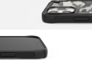 Ringke Etui Ringke Fusion X do Apple iPhone 12 Pro Max 6.7 Camo (Moro) Black + Szkło Alogy uniwersalny 7