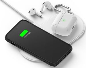 Ringke Etui Ringke Fusion X do Apple iPhone 12 Pro Max 6.7 Camo (Moro) Black + Szkło Alogy uniwersalny 10