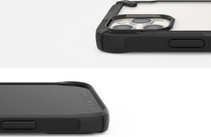 Ringke Etui Ringke Fusion X do Apple iPhone 12 Pro Max 6.7 Black + Szkło Alogy uniwersalny 6