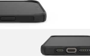 Ringke Etui Ringke Fusion X do Apple iPhone 12 Pro Max 6.7 Black + Szkło Alogy uniwersalny 7