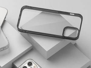 Ringke Etui ochronne Ringke Fusion do Apple iPhone 12 Pro Max 6.7 Smoke Black + Szkło Alogy uniwersalny 4