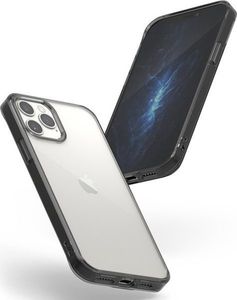 Ringke Etui ochronne Ringke Fusion do Apple iPhone 12 Pro Max 6.7 Smoke Black + Szkło Alogy uniwersalny 5