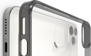 Ringke Etui ochronne Ringke Fusion do Apple iPhone 12 Pro Max 6.7 Smoke Black + Szkło Alogy uniwersalny 6