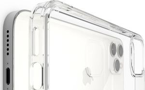 Ringke Etui ochronne Ringke Fusion do Apple iPhone 12 Pro Max 6.7 Clear + Szkło Alogy uniwersalny 6