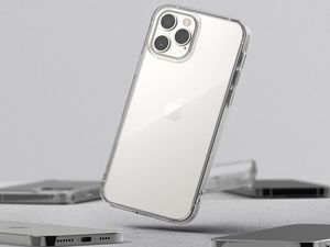 Ringke Etui ochronne Ringke Fusion do Apple iPhone 12 Pro Max 6.7 Clear + Szkło Alogy uniwersalny 10