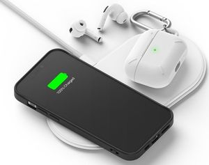 Ringke Etui obudowa Ringke Air S do Apple iPhone 12 Pro Max Black + Szkło Alogy uniwersalny 11