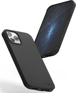 Ringke Etui obudowa Ringke Air S do Apple iPhone 12 Pro Max Black + Szkło Alogy uniwersalny 4