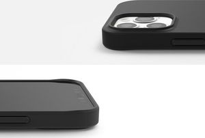 Ringke Etui obudowa Ringke Air S do Apple iPhone 12 Pro Max Black + Szkło Alogy uniwersalny 6