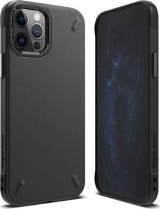 Ringke Etui Ringke Onyx do Apple iPhone 12/ 12 Pro 6.1 Black + Szkło Alogy uniwersalny 2