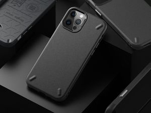 Ringke Etui Ringke Onyx do Apple iPhone 12/ 12 Pro 6.1 Black + Szkło Alogy uniwersalny 9