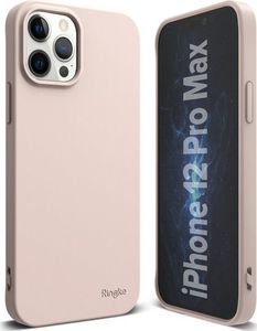 Ringke Etui Ringke Air S do Apple iPhone 12/ 12 Pro 6.1 Pink Sand + Szkło Alogy uniwersalny 2