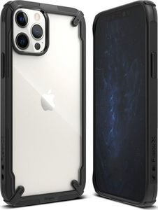 Ringke Etui Ringke Fusion X do Apple iPhone 12/ 12 Pro 6.1 Black + Szkło Alogy uniwersalny 2