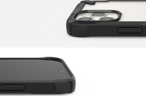 Ringke Etui Ringke Fusion X do Apple iPhone 12/ 12 Pro 6.1 Black + Szkło Alogy uniwersalny 5