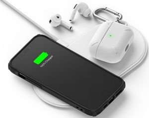 Ringke Etui Ringke Fusion X do Apple iPhone 12/ 12 Pro 6.1 Black + Szkło Alogy uniwersalny 9