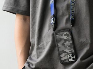 Ringke Etui Ringke Fusion X do Apple iPhone 12/ 12 Pro 6.1 Camo (Moro) Black + Szkło Alogy uniwersalny 9