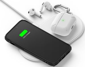 Ringke Etui Ringke Fusion X do Apple iPhone 12/ 12 Pro 6.1 Camo (Moro) Black + Szkło Alogy uniwersalny 10