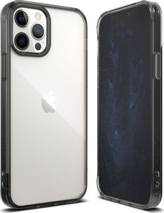 Ringke Etui ochronne obudowa Ringke Fusion do iPhone 12/ 12 Pro 6.1 Smoke Black + Szkło Alogy uniwersalny 2