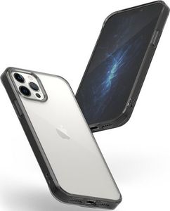 Ringke Etui ochronne obudowa Ringke Fusion do iPhone 12/ 12 Pro 6.1 Smoke Black + Szkło Alogy uniwersalny 3