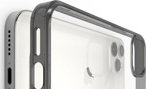 Ringke Etui ochronne obudowa Ringke Fusion do iPhone 12/ 12 Pro 6.1 Smoke Black + Szkło Alogy uniwersalny 4