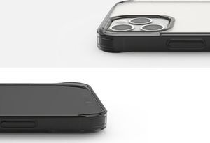 Ringke Etui ochronne obudowa Ringke Fusion do iPhone 12/ 12 Pro 6.1 Smoke Black + Szkło Alogy uniwersalny 5