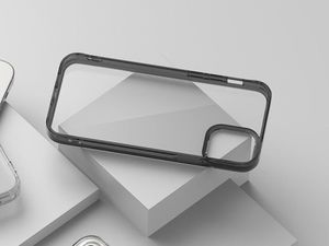 Ringke Etui ochronne obudowa Ringke Fusion do iPhone 12/ 12 Pro 6.1 Smoke Black + Szkło Alogy uniwersalny 7