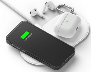 Ringke Etui ochronne obudowa Ringke Fusion do iPhone 12/ 12 Pro 6.1 Smoke Black + Szkło Alogy uniwersalny 10