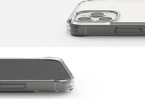 Ringke Etui ochronne obudowa Ringke Fusion do iPhone 12/ 12 Pro 6.1 Clear + Szkło Alogy uniwersalny 5