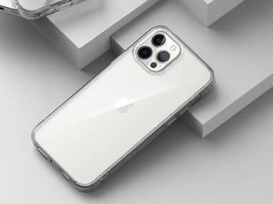 Ringke Etui ochronne obudowa Ringke Fusion do iPhone 12/ 12 Pro 6.1 Clear + Szkło Alogy uniwersalny 7