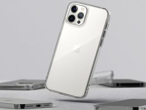 Ringke Etui ochronne obudowa Ringke Fusion do iPhone 12/ 12 Pro 6.1 Clear + Szkło Alogy uniwersalny 8