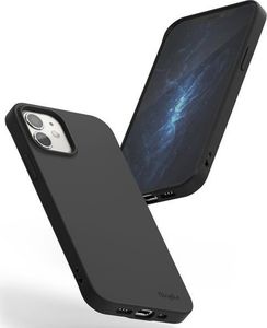Ringke Etui obudowa Ringke Air S do Apple iPhone 12 Mini 5.4 Black + Szkło Alogy uniwersalny 4