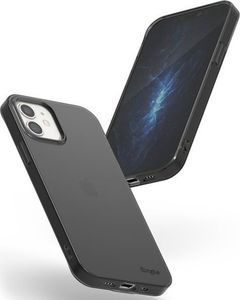 Ringke Etui obudowa Ringke Air case do Apple iPhone 12 Mini 5.4 Smoke Black + Szkło Alogy uniwersalny 4