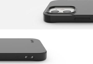 Ringke Etui obudowa Ringke Air case do Apple iPhone 12 Mini 5.4 Smoke Black + Szkło Alogy uniwersalny 7