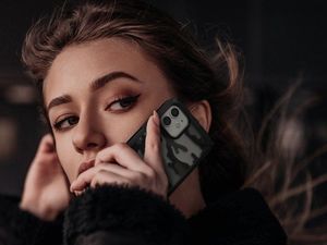 Ringke Etui Ringke Fusion X obudowa do Apple iPhone 12 Mini 5.4 Camo Black + Szkło Alogy uniwersalny 5