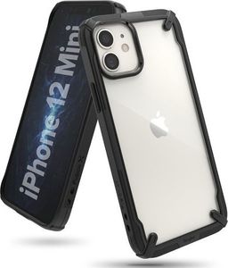 Ringke Etui Ringke Fusion X obudowa do Apple iPhone 12 Mini 5.4 Black + Szkło Alogy uniwersalny 1