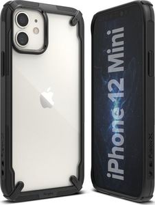 Ringke Etui Ringke Fusion X obudowa do Apple iPhone 12 Mini 5.4 Black + Szkło Alogy uniwersalny 2