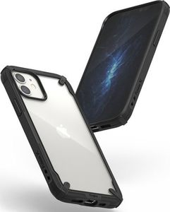 Ringke Etui Ringke Fusion X obudowa do Apple iPhone 12 Mini 5.4 Black + Szkło Alogy uniwersalny 4