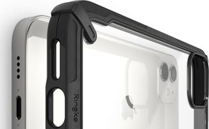Ringke Etui Ringke Fusion X obudowa do Apple iPhone 12 Mini 5.4 Black + Szkło Alogy uniwersalny 5