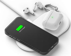 Ringke Etui ochronne obudowa Ringke Fusion do Apple iPhone 12 Mini 5.4 Smoke Black + Szkło Alogy uniwersalny 11