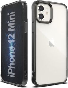 Ringke Etui ochronne obudowa Ringke Fusion do Apple iPhone 12 Mini 5.4 Smoke Black + Szkło Alogy uniwersalny 3