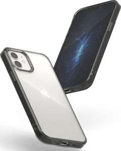 Ringke Etui ochronne obudowa Ringke Fusion do Apple iPhone 12 Mini 5.4 Smoke Black + Szkło Alogy uniwersalny 4