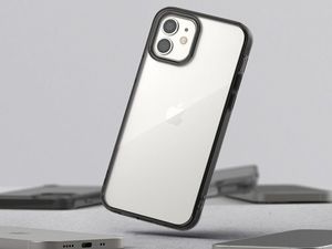 Ringke Etui ochronne obudowa Ringke Fusion do Apple iPhone 12 Mini 5.4 Smoke Black + Szkło Alogy uniwersalny 10