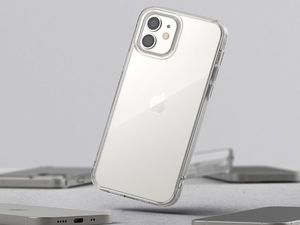 Ringke Etui ochronne obudowa Ringke Fusion do Apple iPhone 12 Mini 5.4 Clear + Szkło Alogy uniwersalny 11