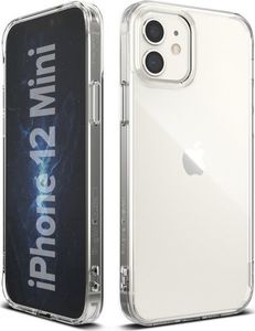 Ringke Etui ochronne obudowa Ringke Fusion do Apple iPhone 12 Mini 5.4 Clear + Szkło Alogy uniwersalny 3