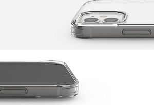 Ringke Etui ochronne obudowa Ringke Fusion do Apple iPhone 12 Mini 5.4 Clear + Szkło Alogy uniwersalny 7