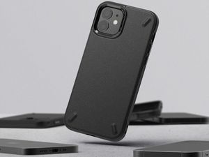 Ringke Etui obudowa Ringke Onyx case do Apple iPhone 12 Mini 5.4 Black + Szkło Alogy uniwersalny 9